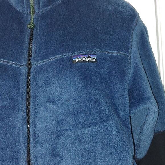 Patagonia Polattec   blue fleece zipper front jacket  Sz S - Picture 2 of 4